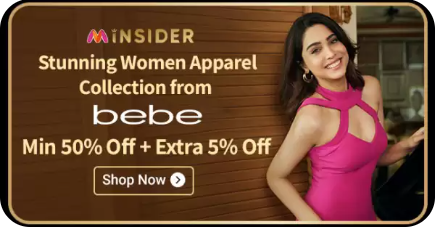 Image of Myntra Insider Offer: Min. 50% + Extra 5% Discount on bebe Women's Collection