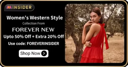 Image of Myntra Insider Offer: Save 50% + Extra 20% on Forever Women's Collection