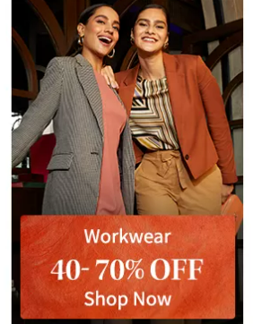 Image of Myntra Loot : Women's WorkWear Clothes Minimum 40-70% Discount