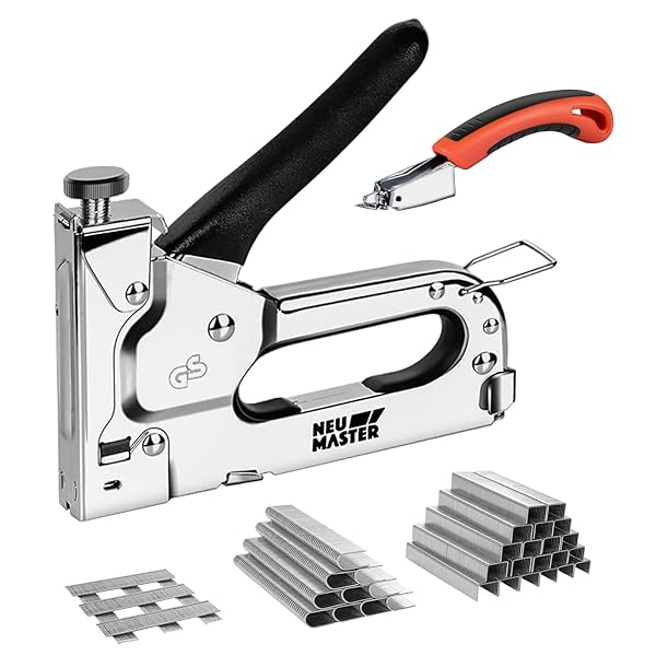 Image of NEU MASTER Staple Gun, Heavy Duty 3 in 1 Manual Hand Staplers