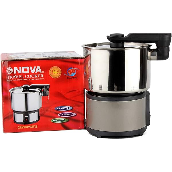 Image of NOVA. Metal NRC 974 450 W Travel Cooker (1.3 L, Grey)