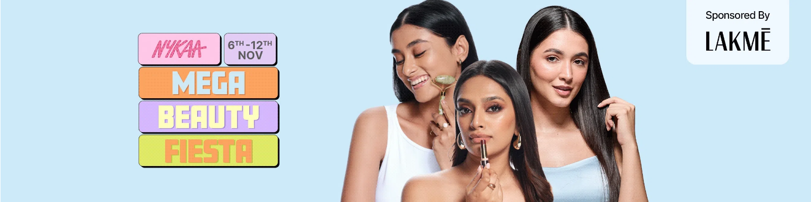 Image of  NYKAA Mega Beauty Fiesta : Up to 35% Off On Beauty Products