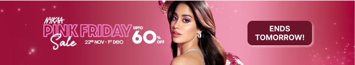 Image of NYKAA Pink Friday Sale: Up to 60% Off On All product & Get Free Gifts & Extra 10% Discount