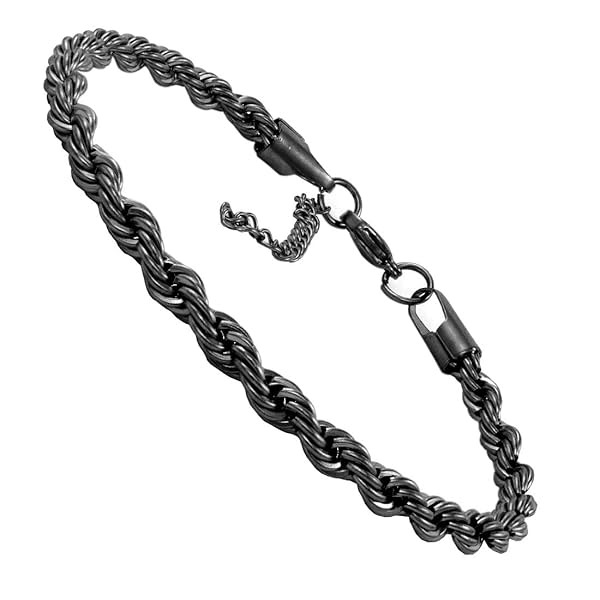 Image of Nakabh 8 inch Stylish Chain Style Stainless Steel Bracelet for Men Boys Unisex