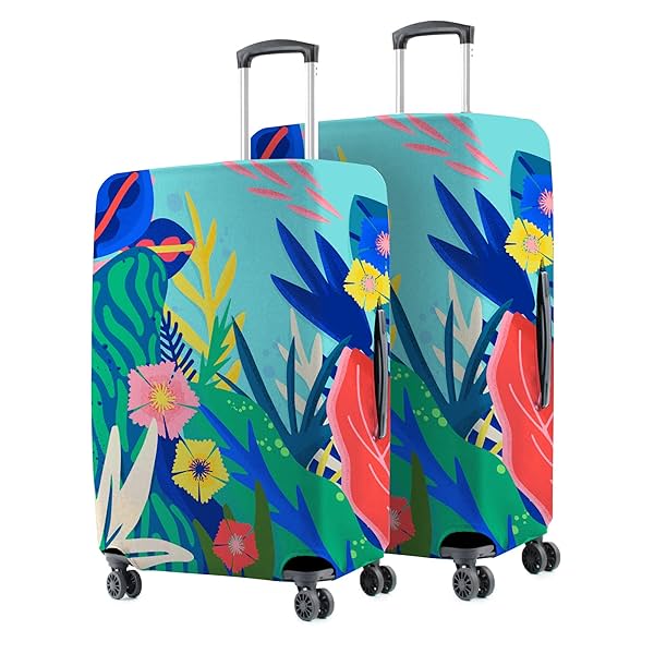 Image of Nasher Miles Polyester Luggage Cover Set of 2 (Medium-Large)