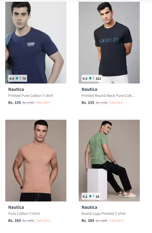 Image of Nautica Men Clothing & Accessories Starting at ₹335