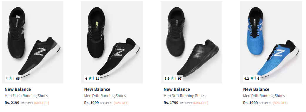 Image of New Balance Men Fashion Shoes at 60% Discount 