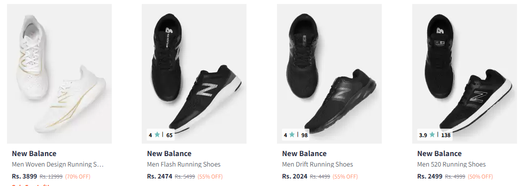 Image of New Balance Running Shoes at 50%-70% Discount 