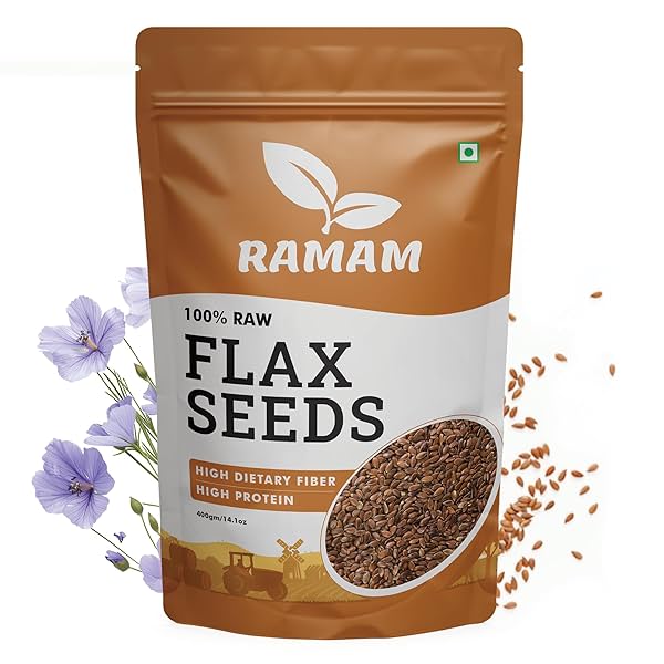 Image of New Ramam Flax Seeds 400gm 