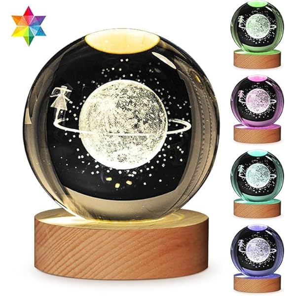 Image of Nibbler 3D Galaxy Crystal Ball Night Lamp.