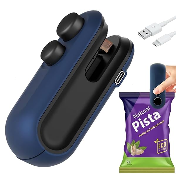 Image of Nibbler Portable Mini Sealing Machine, Handheld Packet Sealer for Food, Snacks, Chips