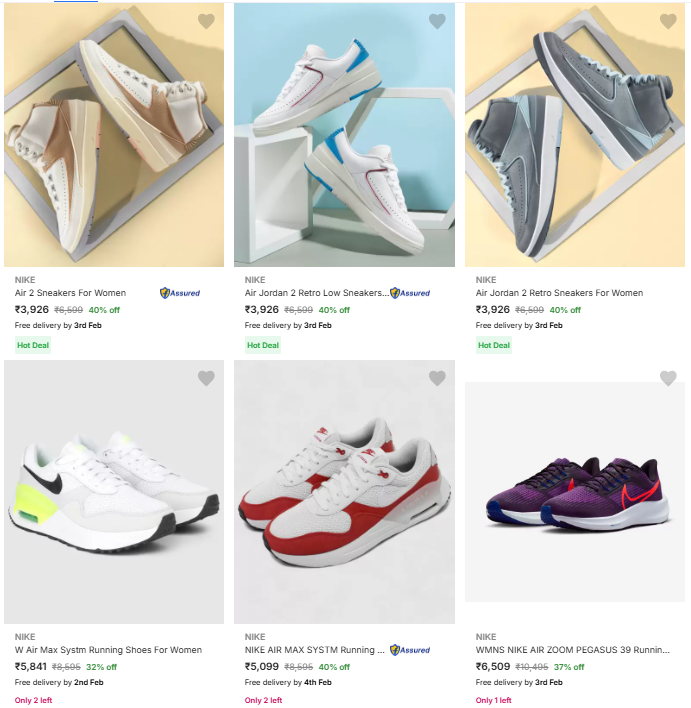 Image of Nike Brand Sneakers @ Up to 40% Discount