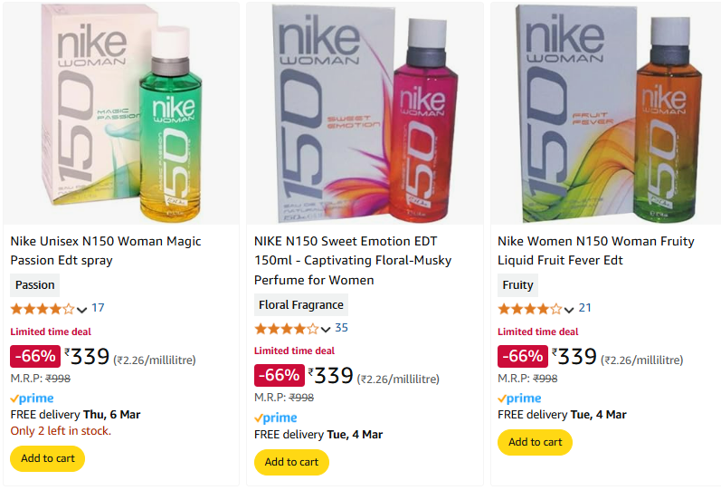 Image of Nike Unisex N150 Woman Magic spray at 66% Discount 