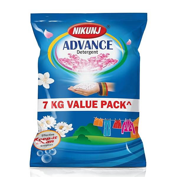 Image of Nikunj Advance Detergent Powder, 7 kg Ultra Pack