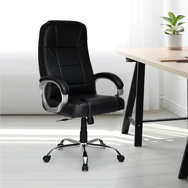 Image of Nilkamal Mega High Back Office Chair Leatherette Ergonomic Office.