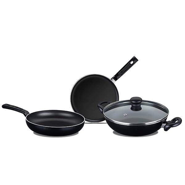 Image of Nirlep Sakhi Induction-Base Cookware Set 3-Piece