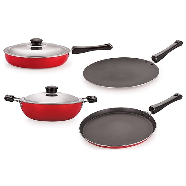 Image of Nirlon Non-Stick Cookware Kitchen Cooking Utencil Combo Set