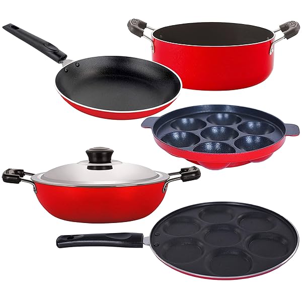 Image of Nirlon Non-Stick Cookware Set (5 pieces)