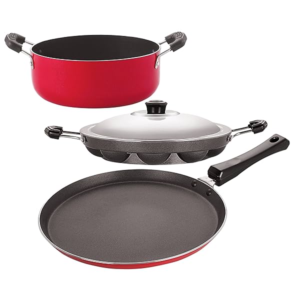 Image of Nirlon nonstick cookware set