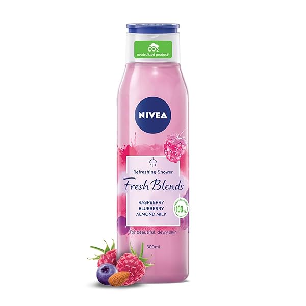 Image of Nivea Fresh Blends Raspberry Body wash 300ML