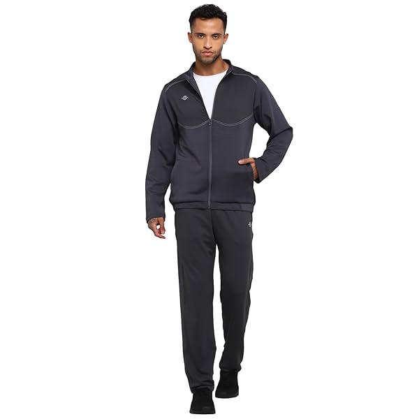 Image of Nivia Bar Melange/Brick Knit Tracksuit.