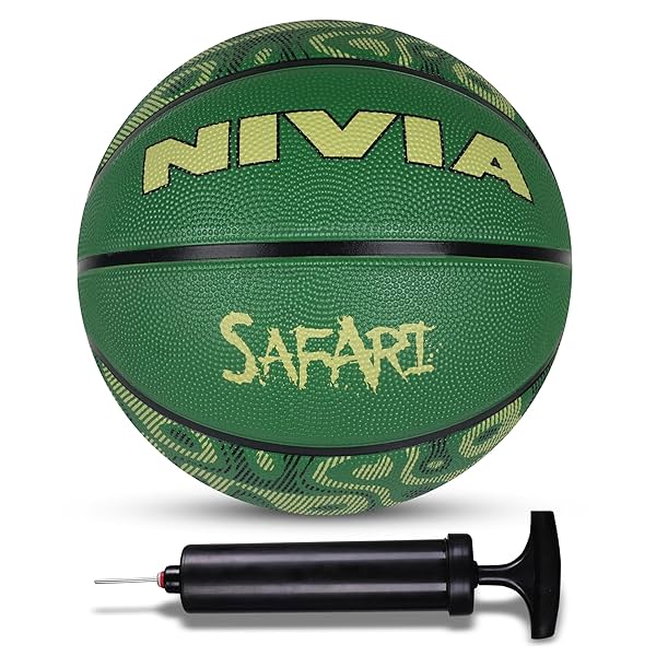 Image of Nivia Combo Safari Basketball Size 3 with Pump