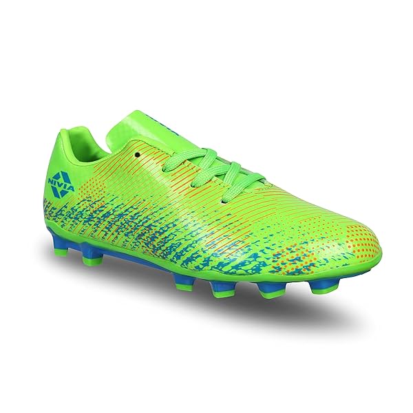 Image of Nivia Kids Encounter 9.0 Neon Green-Blue UK - 9.