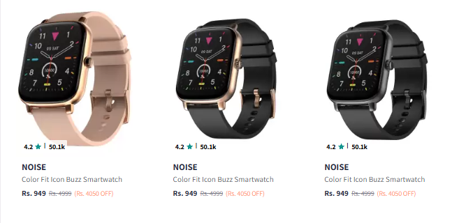 Image of Noise Fit Smartwatch Start Price @ ₹949