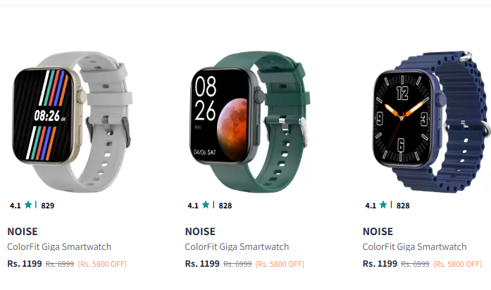 Image of Noise Smart Watches Minimum 80% Discount 