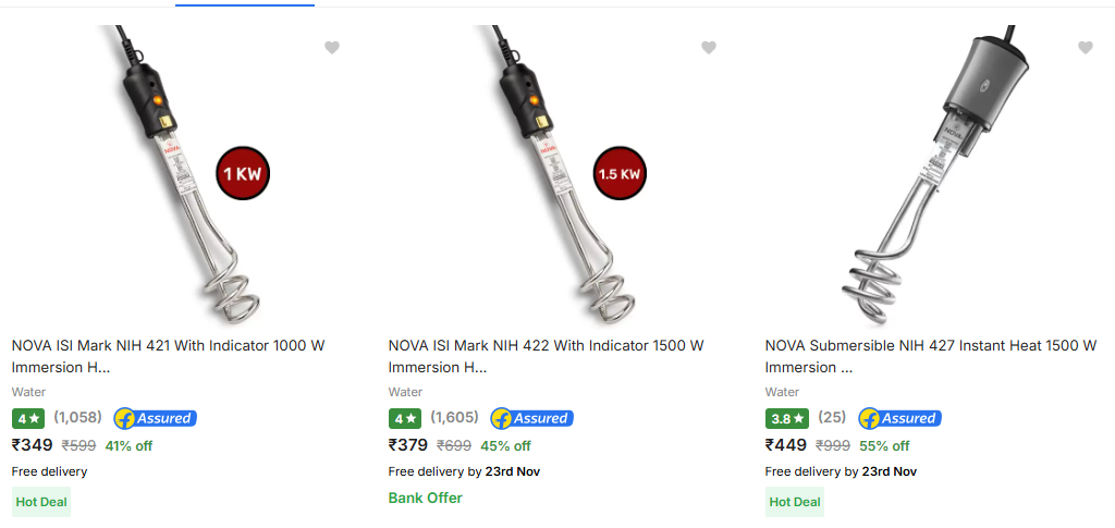 Image of Nova Immersion Rods Starting At ₹349