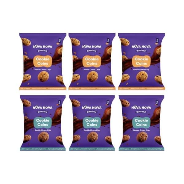 Image of Nova Nova Assorted Cookie Coins Pack of 6 (180 g)