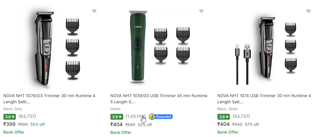 Image of Nova Trimmers Starting at ₹399