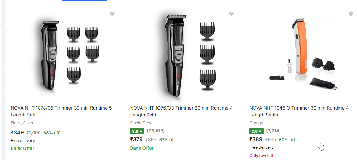 Image of Nova Trimmers : Up to 68% discount starting at ₹349