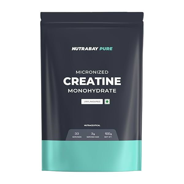 Image of Nutrabay Pure Micronised Creatine Monohydrate Powder 100g