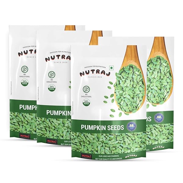 Image of Nutraj Pumpkin Seeds 800g (200g x 4) | Seeds for Eating