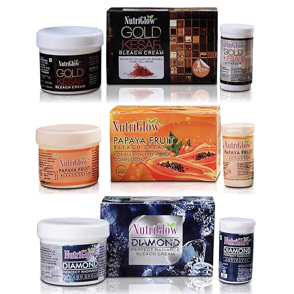 Image of NutriGlow Gold Kesar Bleach Cream (43g * pack of 3)