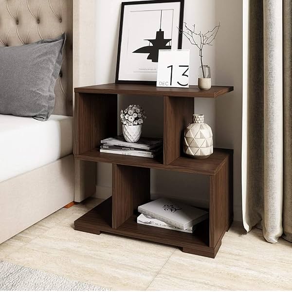 Image of OXMIC Corner Engineered Wood Bedside Table