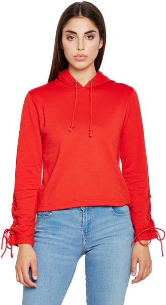 Image of OXOLLOXO Women Solid Sweatshirt