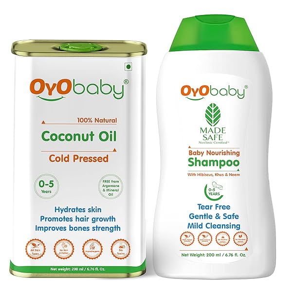 Image of OYO BABY New Born Combo Baby No Tears Baby Shampoo for Newborn Babies