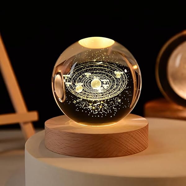 Image of One94Store 3D Crystal Ball Night Lamp