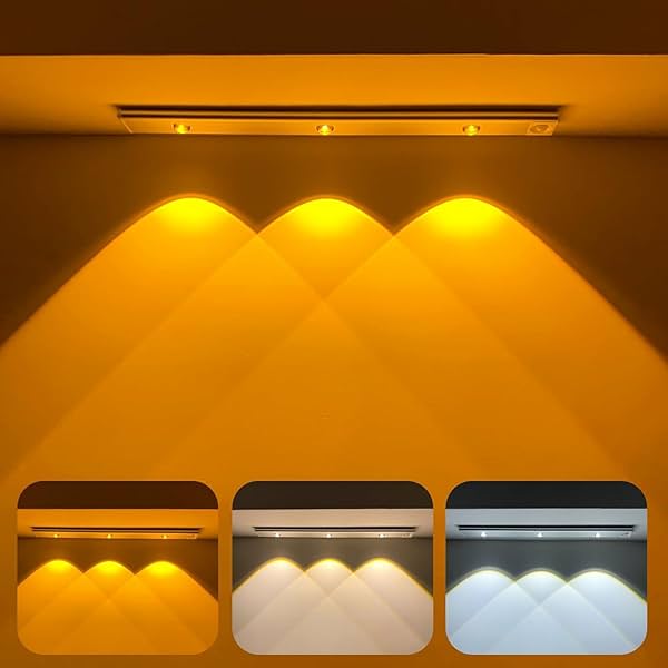 Image of One94Store Under The Cabinet Lights 40 cm Motion Light Home Removable Dimmable USB Rechargeable Closet Light