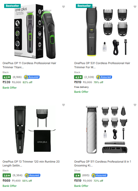 Image of Oneplus Trimmer Starting At ₹539