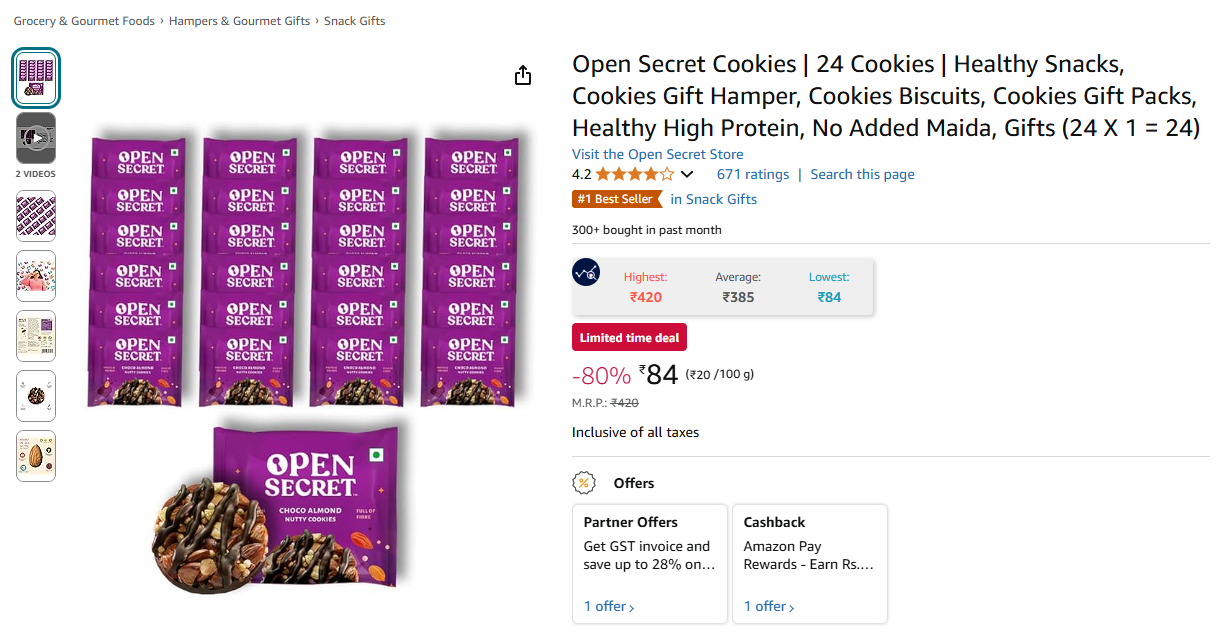 Image of Open Secret Cookies | 24 Cookies