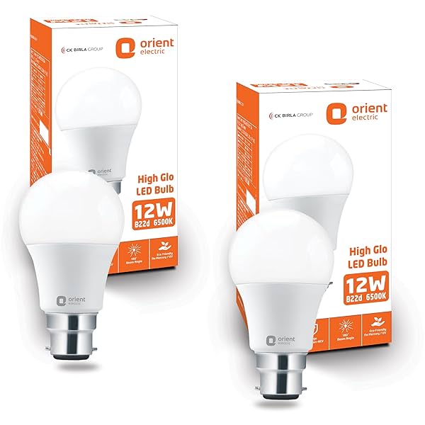 Image of Orient Electric 12W High Glow LED Bulbs (Pack of 2)