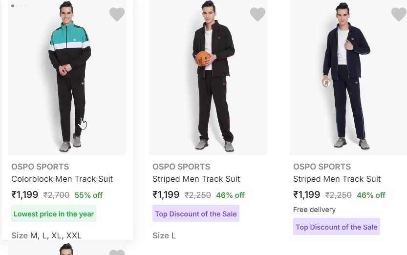 Image of Ospo Sports Men's Tracksuits