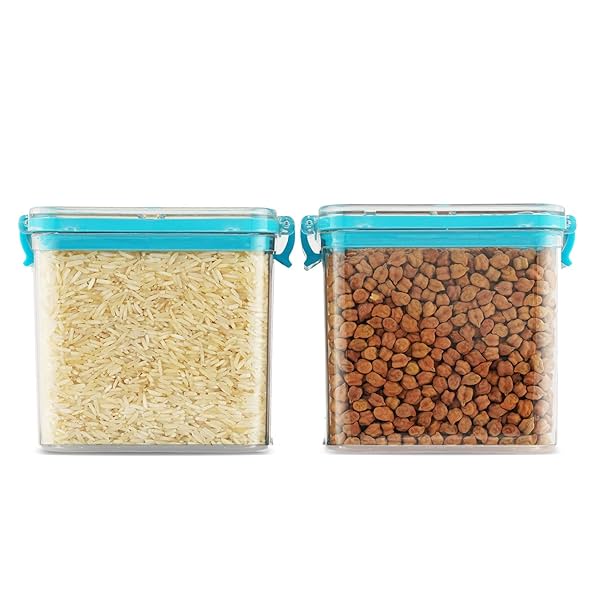 Image of PEARLPET Clik n Seal Kitchen Storage Container Set Of 2 Pcs