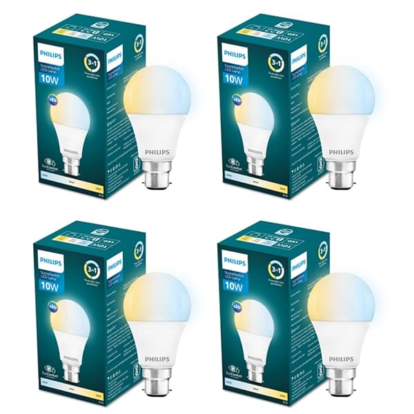 Image of PHILIPS 10-watt LED Bulb 3 Colors in 1 LED Bulb Scene Switch Bulb for Home & Decoration