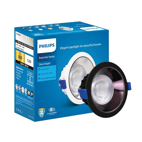 Image of PHILIPS 12 Watt Black Body with Black Reflector LED 