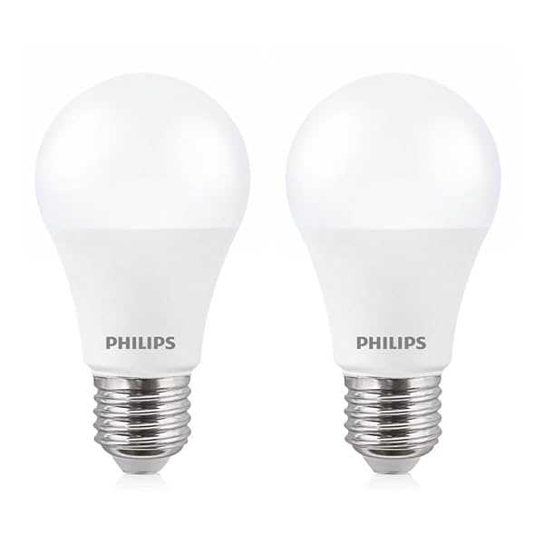 Image of PHILIPS 12-Watts LED Bulb E27 Base (Crystal White, Pack of 2)