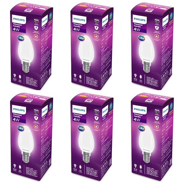 Image of PHILIPS 4-watt Filament Candle LED Bulb